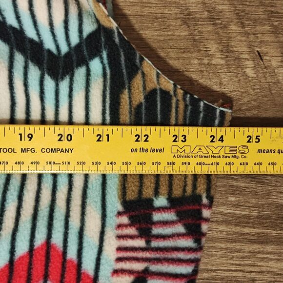 Columbia Vest Mens Large Fleece Zip Front Retro Aztec Pattern Outdoors - Picture 10 of 13